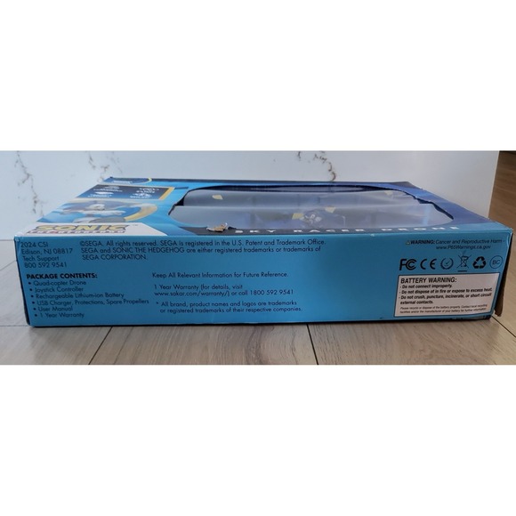 Sonic The Hedgehog Sky Racer Drone New In Box Remote Control Toy - Picture 4 of 6